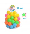 50 Small Colored Plastic Balls